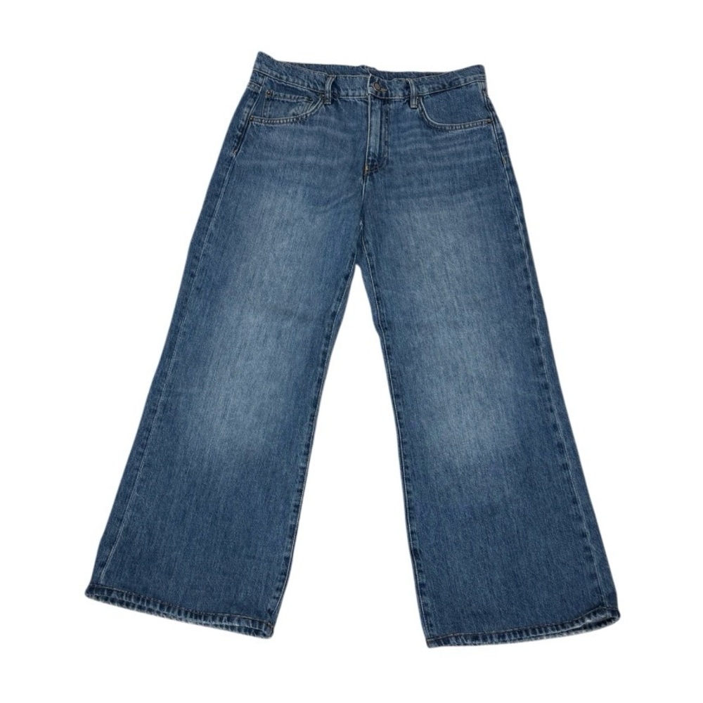 Zara Wide Leg Jeans Womens 6
Blue Denim High Rise 100% Cotton‎ Made in Turkey